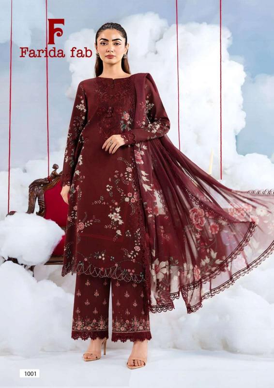 Farida fab queens court pakistani suits manufacturer